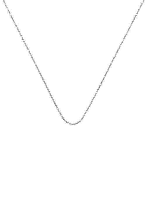 Monica Vinader Box Chain Necklace in Silver at Nordstrom