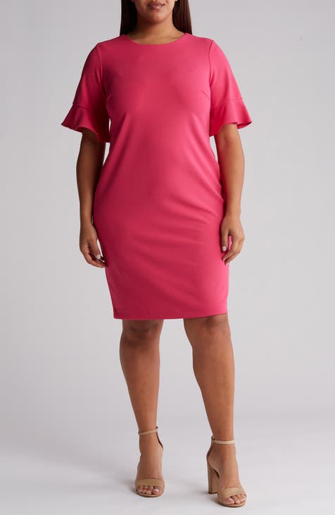 Plus Size Logo Tape Mini Dress Calvin Klein®