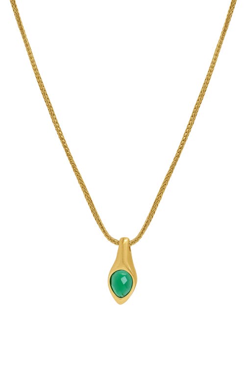 Dean Davidson Eterna Pendant Necklace in Green Garnet/Gold