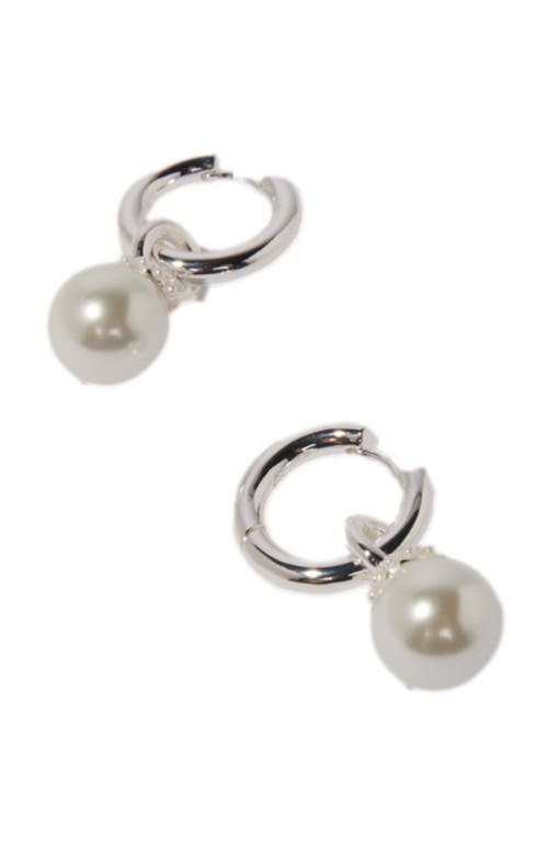 Shop Maje Bead Earrings In Silver