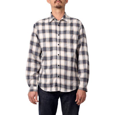 Lira Clothing Suisun Plaid Flannel Button-Up Shirt, White