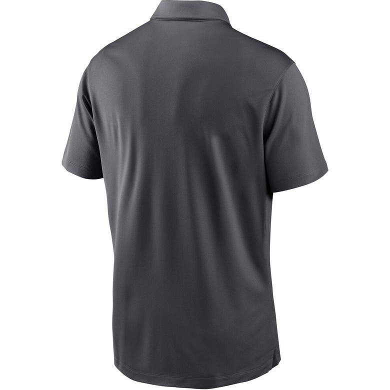 Nike Detroit Lions Men's Team Logo Franchise Polo In Charcoal