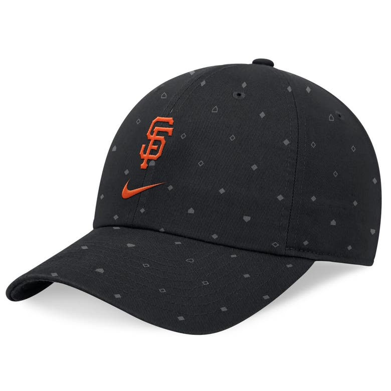 Shop Nike Black San Francisco Giants Primetime Print Club Adjustable Hat