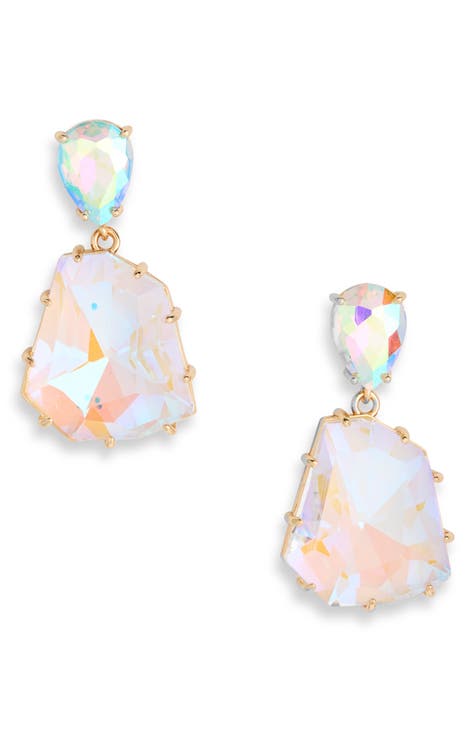 Crystal Linear Drop Earrings