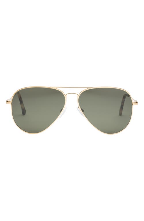 Shop Electric Av1 Xl 51mm Polarized Aviator Sunglasses In Shiny Gold/grey Polar