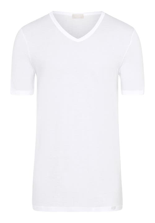 Hanro Ultralight Supima Cotton V-neck T-shirt In White