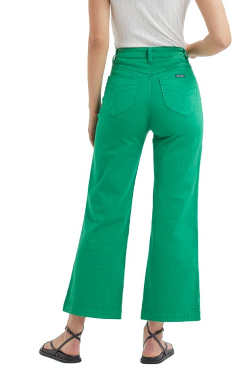 Rolla's Sailor High Waist Wide Leg Jeans In Grass