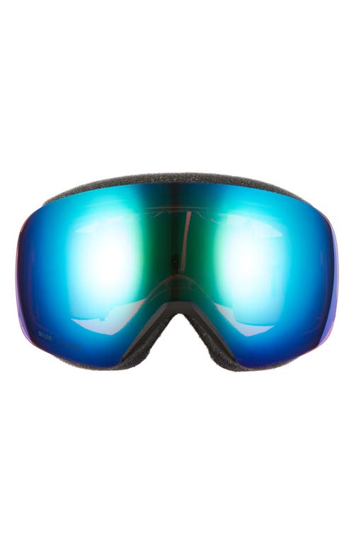 Shop Smith Skyline 205mm Chromapop Snow Goggles In Black/everyday Green Mirror