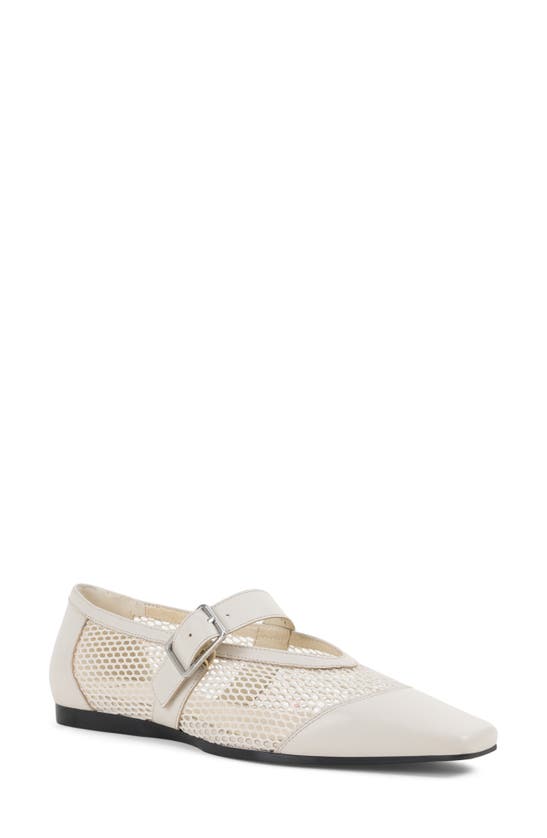 Shop Vagabond Shoemakers Wioletta Mesh Mary Jane Flat In Off White