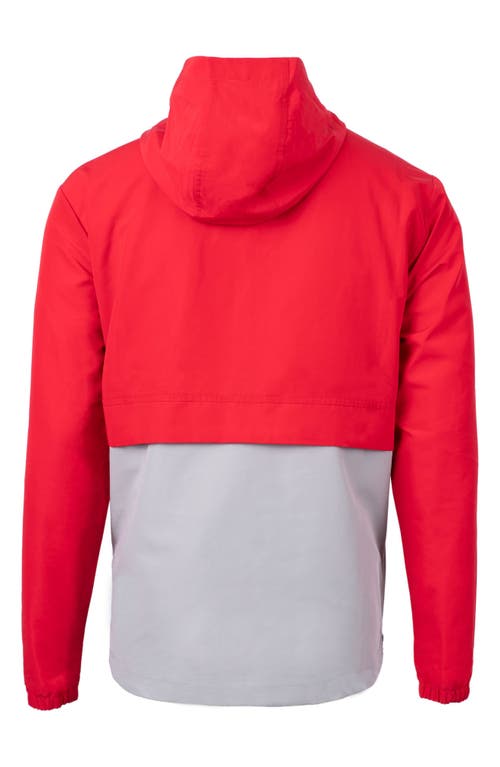 Cutter & Buck Charter Anorak Jacket In Red/polished