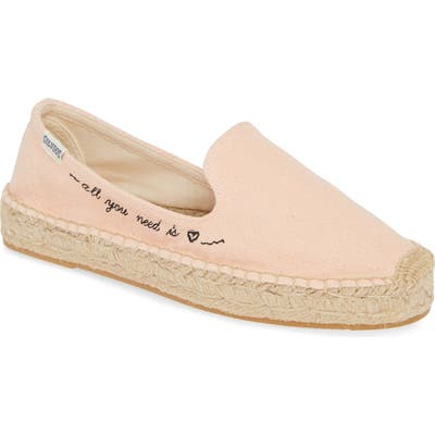 Soludos All You Need Espadrille Flat- Pink