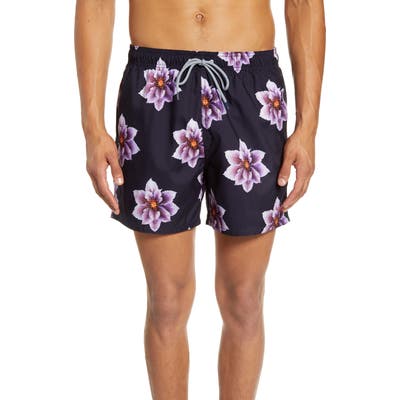 Ted Baker London Tank Floral Shorty Swim Trunks