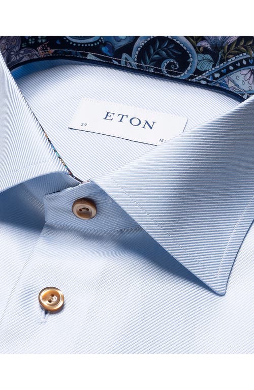 ETON ETON SLIM FIT SOLID TWILL DRESS SHIRT