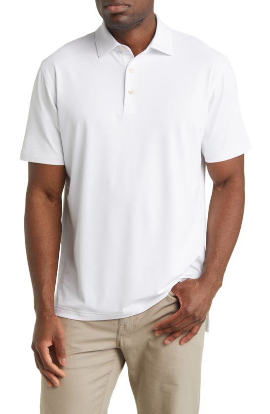 Peter Millar Solid Performance Polo In White