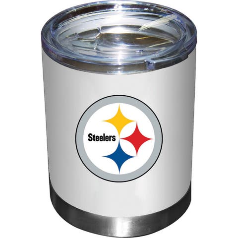 17oz Personalized White Infinity Bottle | Pittsburgh Steelers