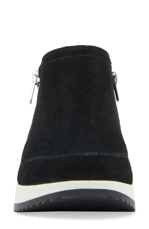 Shop Blondo Ellorie Waterproof Wedge Sneaker In Black Suede