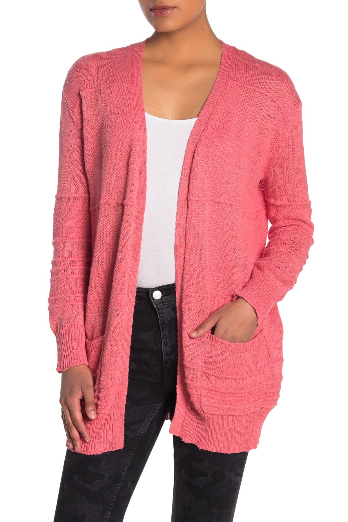 woven heart cardigan