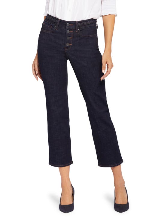 Marilyn Straight Crop Jeans In Petite In Cool Embrace® Denim With