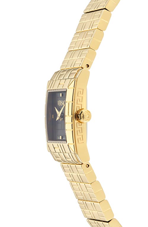 Versace Mosaic Bracelet Watch In Yellow Gold