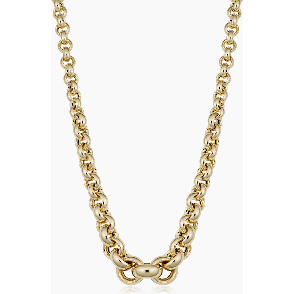 Oradina 14k Yellow Gold Penthouse Link Necklace In Yellow Gold