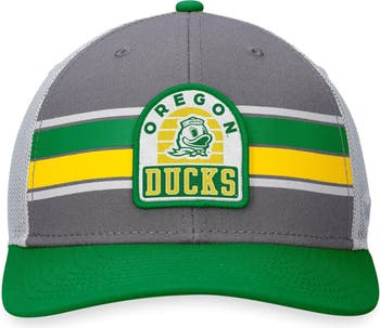 Men's Top of the World Green/White Oregon Ducks Trucker Snapback Hat
