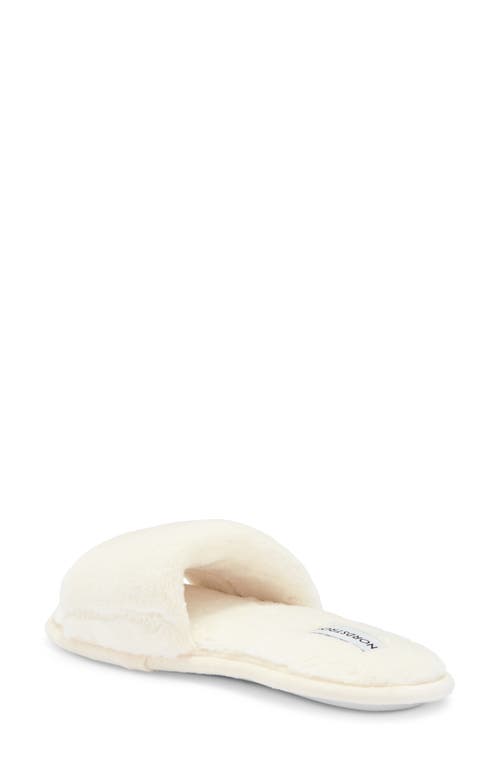 Shop Nordstrom Plush Faux Fur Slipper In Ivory Egret