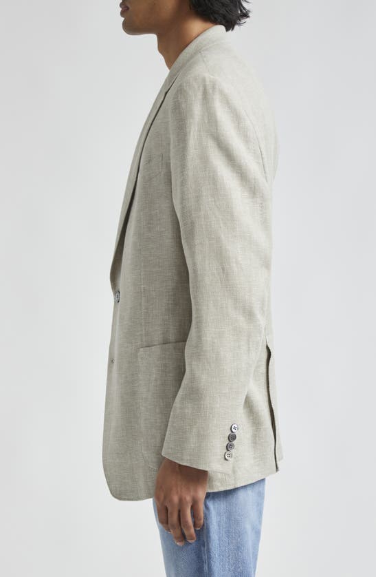 Shop Zegna Fairway Crossover Linen & Wool Blend Sport Coat In Lichene