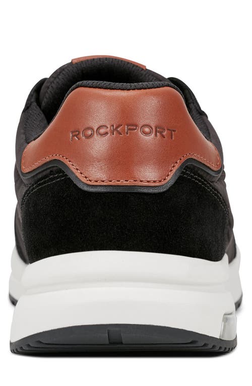 Rockport X Reebok Men's Dmx Brock Casual Lace-up Sneakers In Black
