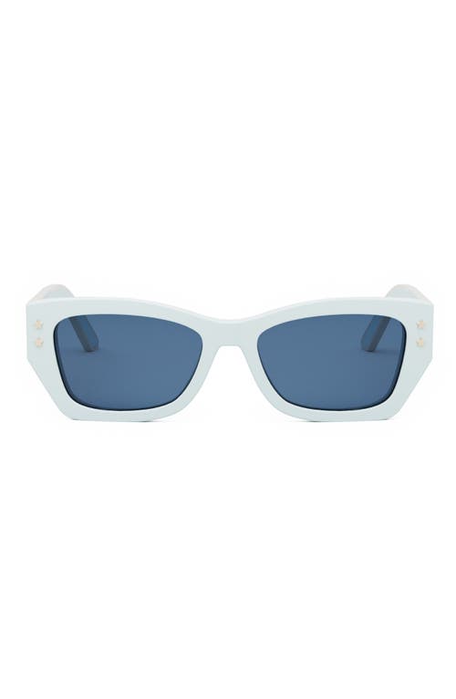 Dior 'pacific S2u 53mm Square Sunglasses In Blue