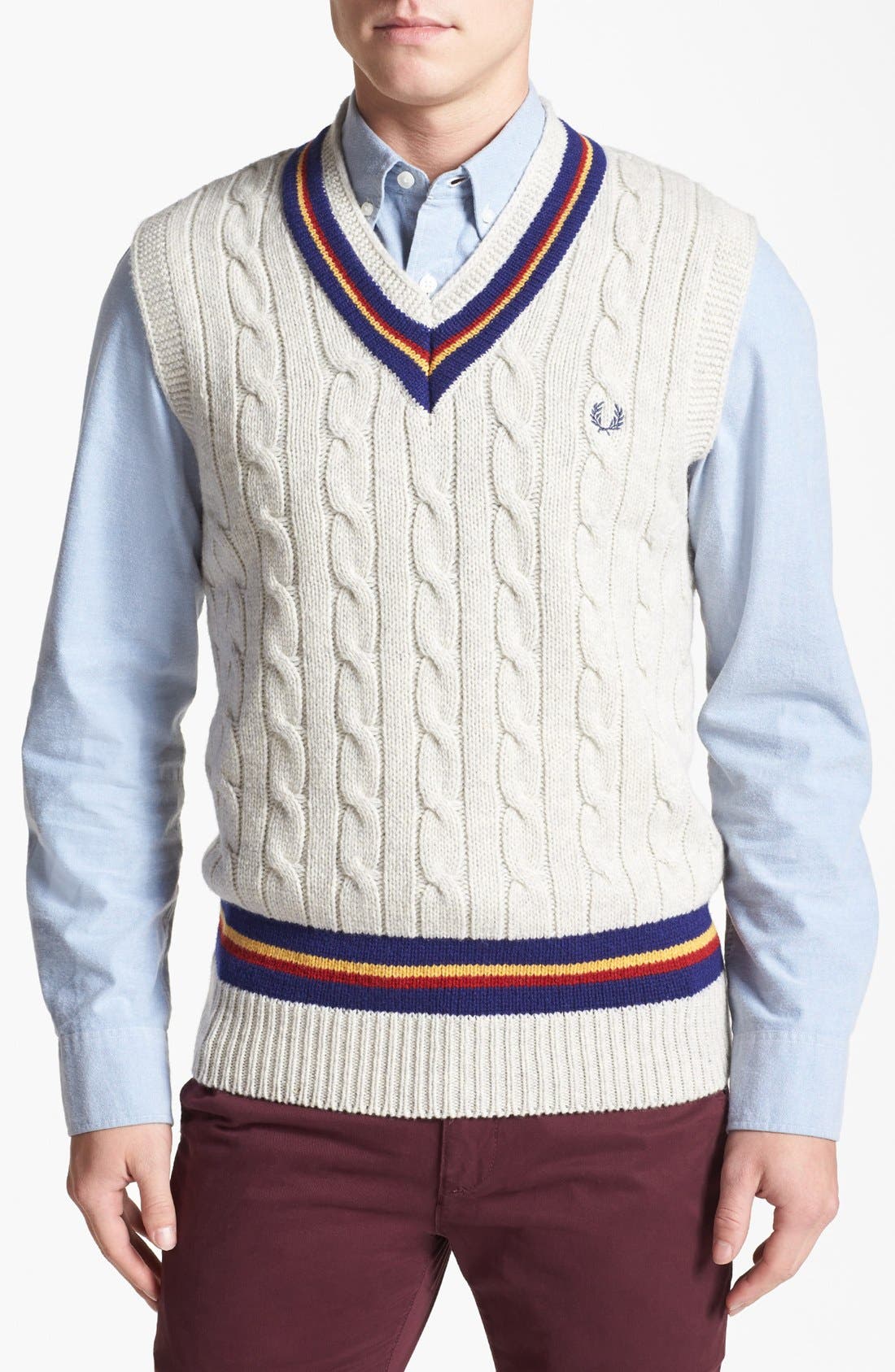 fred perry cricket jumper