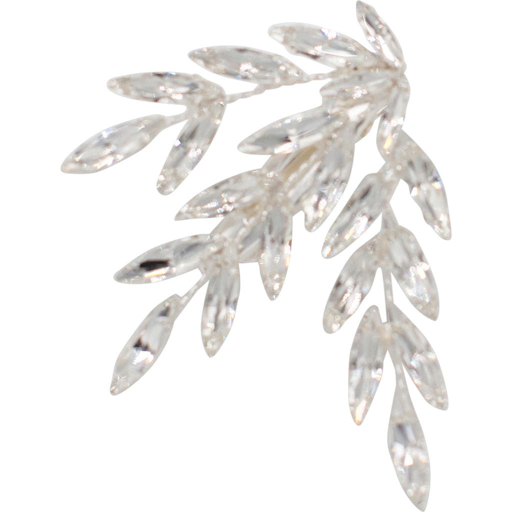 Brides And Hairpins Brides & Hairpins Aeris Crystal Hair Clip In Silver