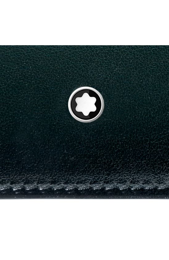 Shop Montblanc Meisterstück Leather Bifold Wallet In Sfumato British Green