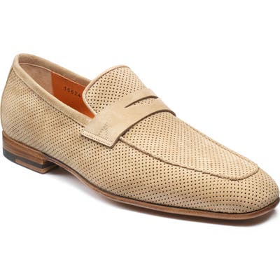 Santoni Joseph Penny Loafer - Beige