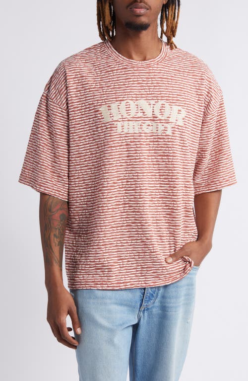 HONOR THE GIFT Stripe Boxy Logo Graphic T-Shirt at Nordstrom,