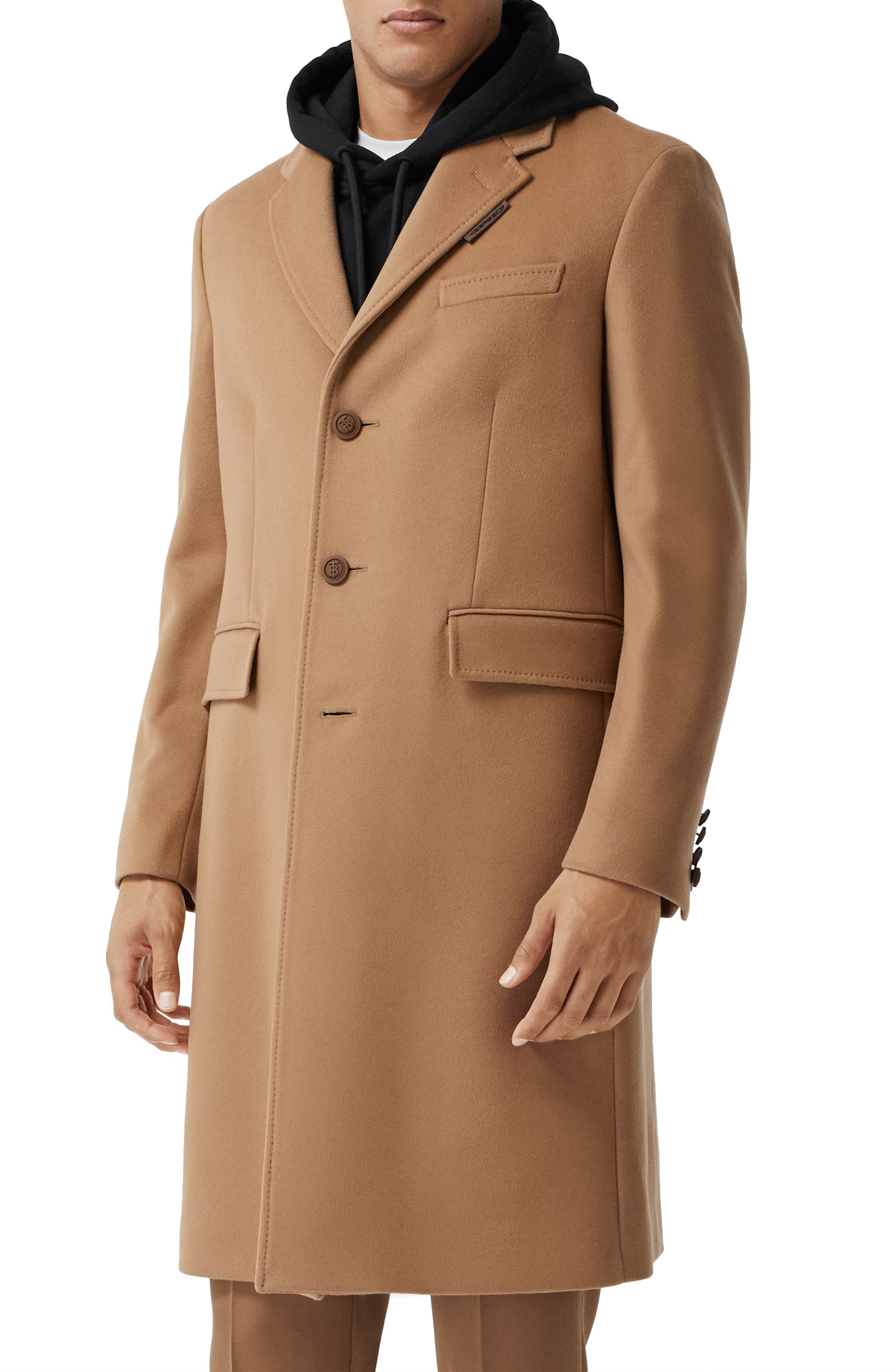 tan burberry coat