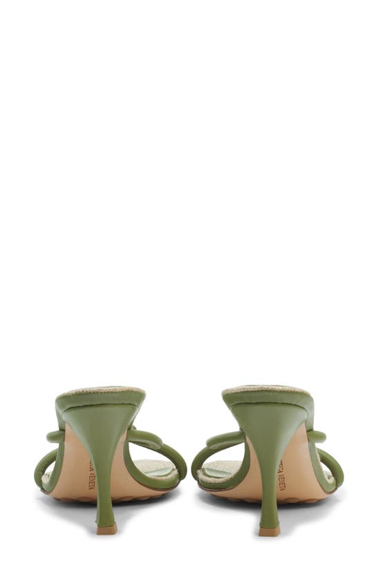 Shop Bottega Veneta Blink Slide Sandal In Tea Leaf-cane Sugar