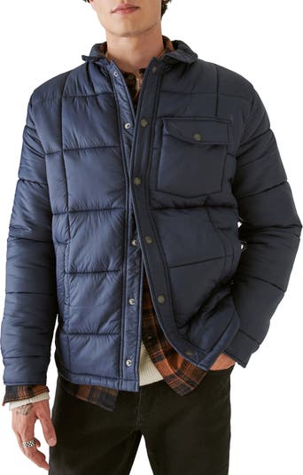 Lucky Brand Olive Quilted Shirt Jacket –