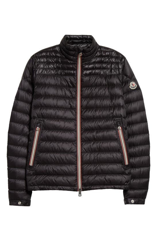 Shop Moncler Daniel Nylon Down Puffer Jacket In Black