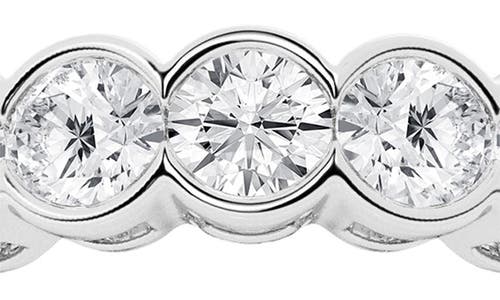 Shop Badgley Mischka Collection 14k Gold Round Lab Created Diamond Eternity Ring In Platinum