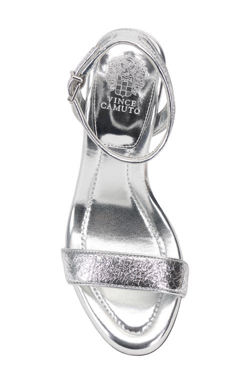 Vince Camuto Penelopy Ankle Strap Sandal In Silver