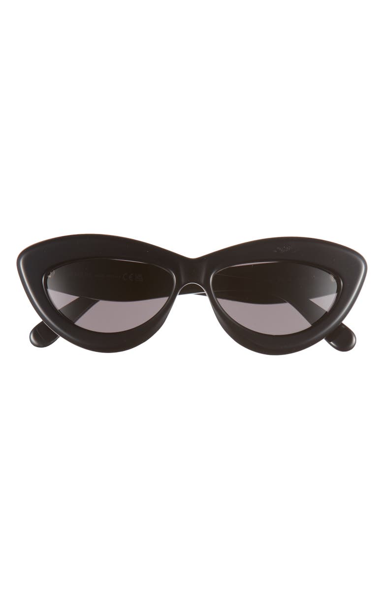 Loewe Curvy Logo 54mm Cat Eye Sunglasses, Main, color, 