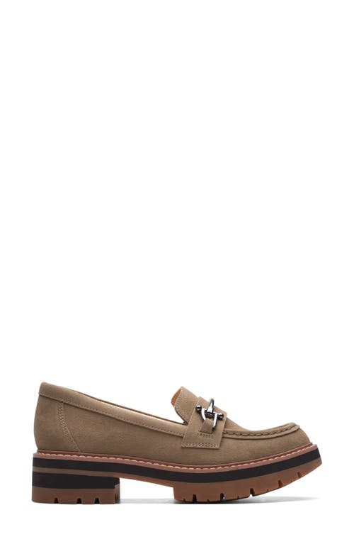 Shop Clarksr Clarks(r) Orianna Bit Platform Loafer In Dark Sand Suede