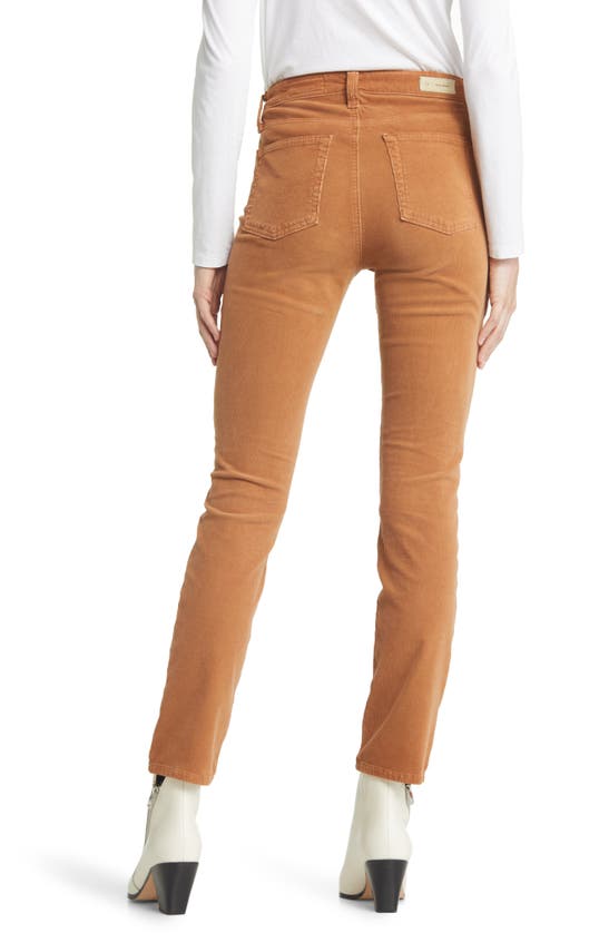 Ag Mari High Waist Slim Ankle Straight Leg Corduroy Pants In 1 Year Sulfur Canyon Rock