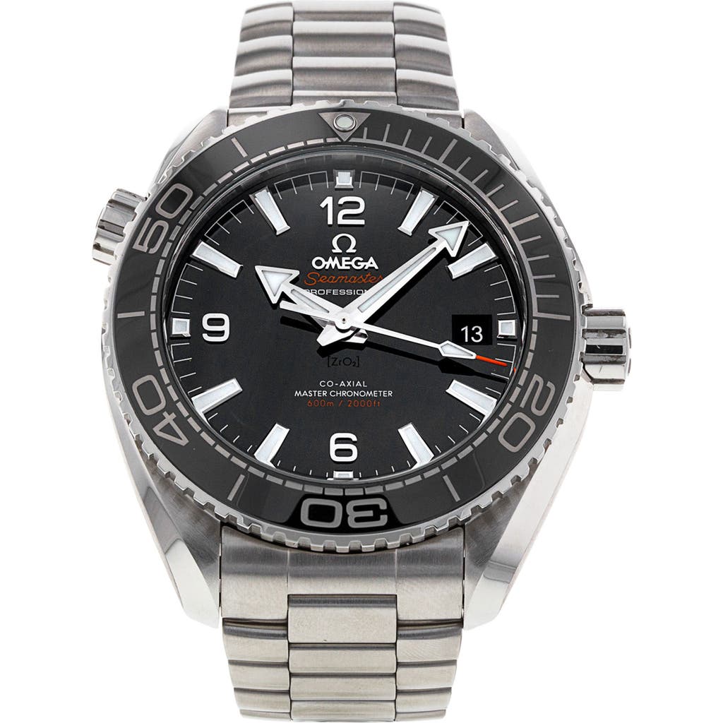 Watchfinder & Co. Omega  2021 Planet Ocean Bracelet Watch, 44mm In Black/silver