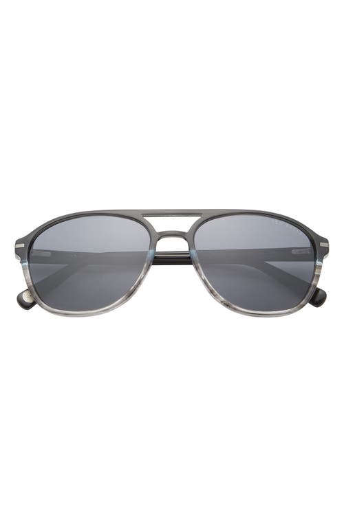 Ted Baker London 57mm Polarized Aviator Sunglasses In Grey