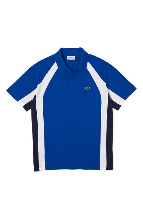 Relaxed Fit Stripe Cotton Piqué Polo