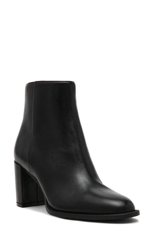 Shop Steve Madden Jozie Bootie In Black Leather