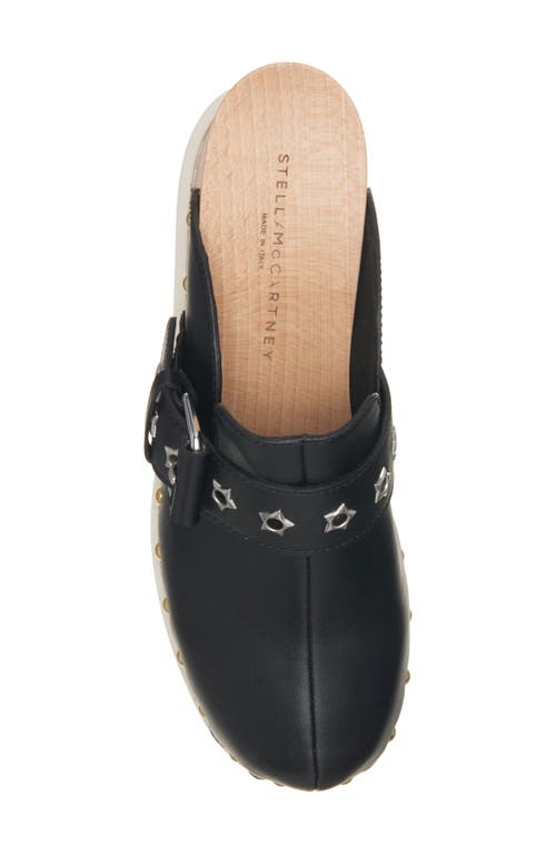 Shop Stella Mccartney Elyse Platform Wedge Clog In Black