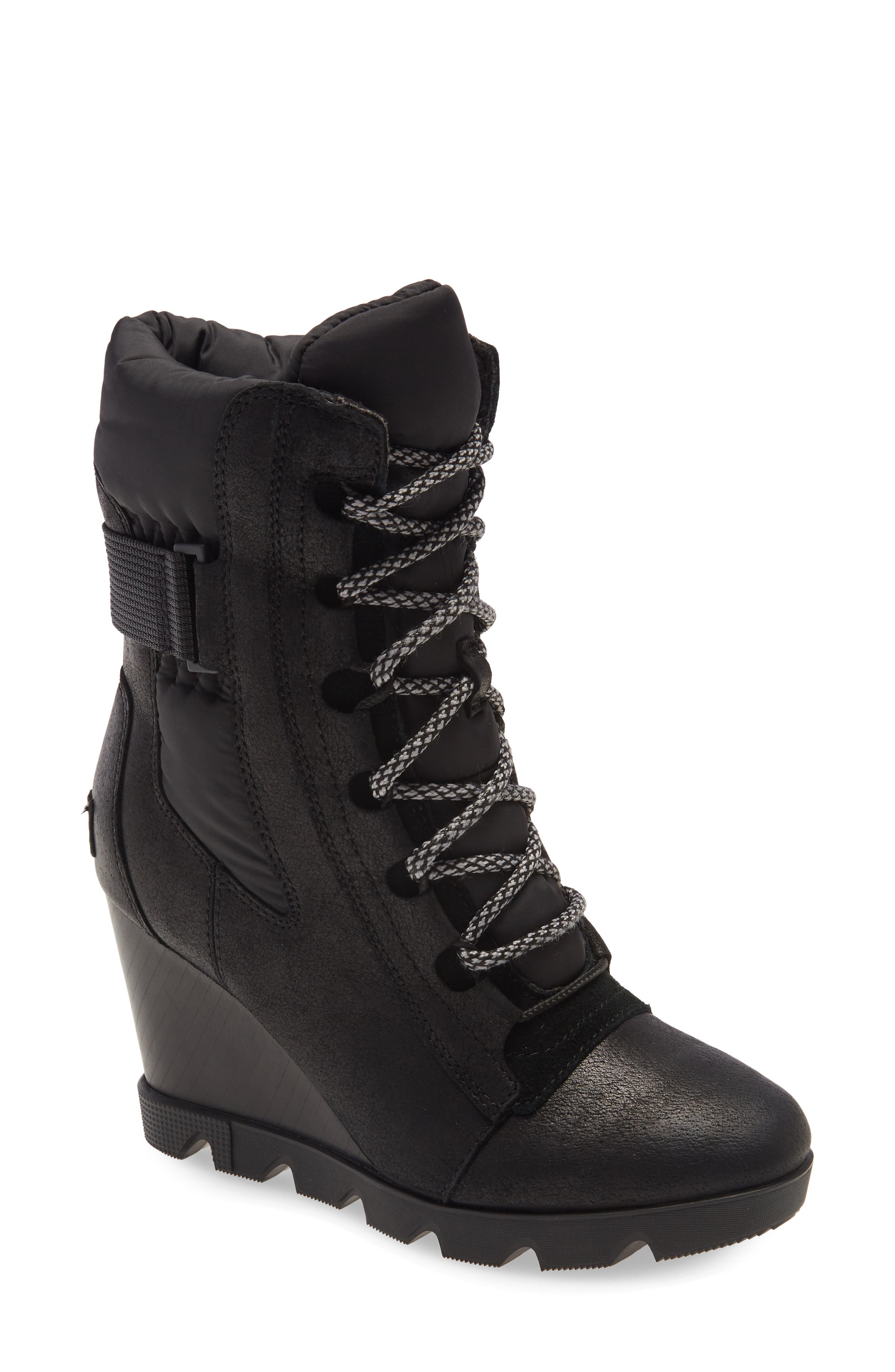 joan uptown mid waterproof wedge bootie