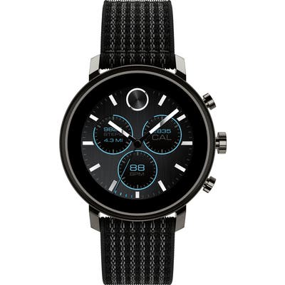 Movado Bold Connect Chronograph Woven Strap Smart Watch, 42Mm
